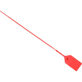 Global Industrial™ Adjustable Extinguisher Tamper Seal 9""L Red 100/Pack