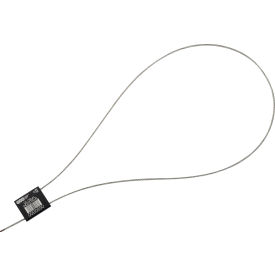 Global Industrial™ Metal Cable Seal 1/16""x24""L Black 50/Pack