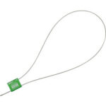 Global Industrial™ Metal Cable Seal 1/16""x24""L Green 50/Pack