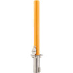 Global Industrial™ Removable Bollard W/Flush Mount Sleeve 6""D x 36""H