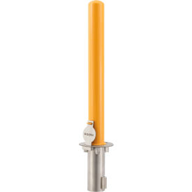 Global Industrial™ Removable Bollard W/Flush Mount Sleeve 6""D x 36""H