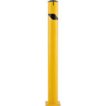 Global Industrial™ Steel Safety Bollard W/Chain Slots & Removable Cap 5.5""D x 60""H
