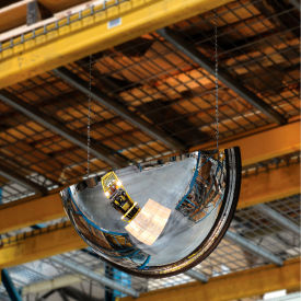 Global Industrial™ Half Dome Acrylic Mirror Indoor 18"" Dia. 180° Viewing Angle