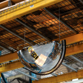 Global Industrial™ Half Dome Acrylic Mirror Indoor 26"" Dia. 180° Viewing Angle