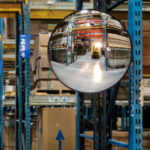 Global Industrial™ Round Acrylic Convex Mirror Indoor 26"" Dia. 160° Viewing Angle