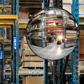 Global Industrial™ Round Acrylic Convex Mirror Indoor 30"" Dia. 160° Viewing Angle