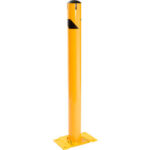 Global Industrial™ Steel Safety Bollard W/Chain Slots Removable Base & Cap 4.5''D x 48''H
