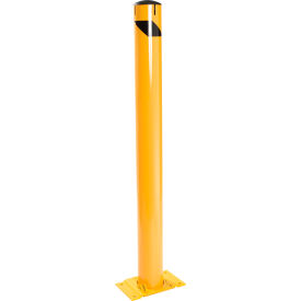 Global Industrial™ Steel Safety Bollard W/Removable Base and Cap 5.5''D x 48''H