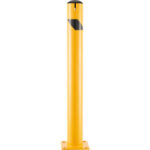 Global Industrial™ Steel Safety Bollard W/Chain Slots & Removable Cap 4.5""D x 42""H