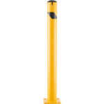 Global Industrial™ Steel Safety Bollard W/Chain Slots & Removable Cap 4.5""D x 48""H