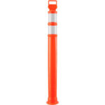 Global Industrial™ Reflective Delineator Post 49""H Orange