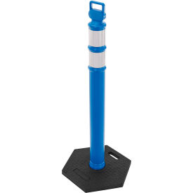 Global Industrial™ Reflective Delineator Post with Hexagonal Base 49""H Blue