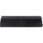 Global Industrial™ 1-Channel Drop Over Cable Protector 18000 lbs. Capacity Black