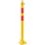 Global Industrial™ Collapsible Bollard 2-1/2"" Dia. 35-1/2"" Extended Height Yellow