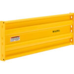Global Industrial™ Steel Guard Rail 3-Rib 4'L Yellow