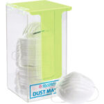 Global Industrial™ Acrylic Safety PPE Dispenser Dust Mask Dispenser With Cover GLADM1