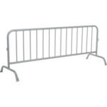 Global Industrial™ Steel Crowd Control Barrier 102'L x 40""H x 1-5/8"" D Gray