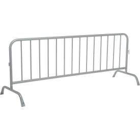 Global Industrial™ Steel Crowd Control Barrier 102'L x 40""H x 1-5/8"" D Gray