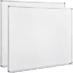Global Industrial™ Melamine Dry Erase Whiteboard - 72""W x 48""H - Double Sided - Pack of 2