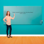 Global Industrial™ Frosted Glass Dry Erase Board 96""W x 48""H