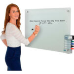 Global Industrial™ Frosted Glass Dry Erase Board 36""W x  24""H