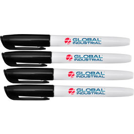 Global Industrial™ Dry Erase Markers Fine Tip Black 12 Pack