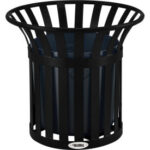 Global Industrial™ Steel Slat Planter - Black