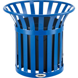 Global Industrial™ Steel Slat Planter - Blue