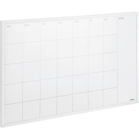 Global Industrial™ Steel Cubicle Calendar Whiteboard Monthly 24""W x 14""H