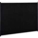 Global Industrial™ Fabric Mesh Bulletin Board 48""W x 36""H Black
