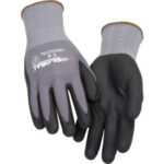 Global Industrial™ Micro-Foam Nitrile Coated Nylon Gloves 15 Gauge Large 1 Pair