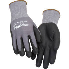 Global Industrial™ Micro-Foam Nitrile Coated Nylon Gloves 15 Gauge Large 1 Pair