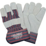 Global Industrial™ Leather Palm Safety Gloves with 2-1/2"" Safety Cuff X-Large 1 Pair
