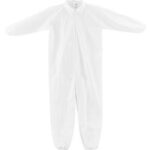 Global Industrial™ Disposable Microporous Coverall Elastic Wrists/Ankles White 3XL 25/Case
