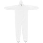 Global Industrial™ Disposable Microporous Coverall Elastic Hood & Boots White XL 25/Case