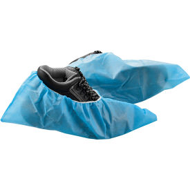 Global Industrial™ Skid Resistant Disposable Shoe Covers Size 6-11 Blue 150 Pairs/Case