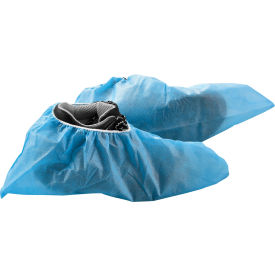 Global Industrial™ Skid Resistant Disposable Shoe Covers Size 12-15 Blue 150 Pairs/Case