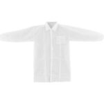 Global Industrial™ Disposable Polypropylene Lab Coat Elastic Wrists X-Large 25/Case