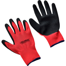 Global Industrial™ Crinkle Latex Coated Gloves Red/Black X-Large 1 Pair