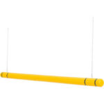 Global Industrial™ Clearance Bar 104"" - 120"" L Yellow with Black Tape HDPE