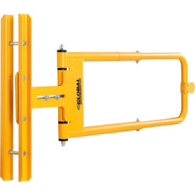 Global Industrial™ Adjustable Safety Swing Gate 24""-40""W Opening Yellow