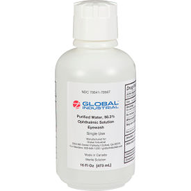 Global Industrial™ Emergency Eyewash 16 Oz. 1 Bottle