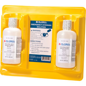 Global Industrial™ Double Bottle Eyewash Station 32 Oz.