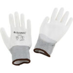 Global Industrial™ Flat Polyurethane Coated Gloves White Large