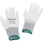 Global Industrial™ Flat Polyurethane Coated Gloves White Medium
