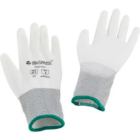 Global Industrial™ Flat Polyurethane Coated Gloves White Medium