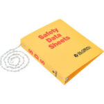 Global Industrial™ English 3 Ring Safety Data Sheet Binder 2'' Rings With Chain