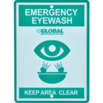 Global Industrial™ Emergency Eyewash Station Sign Replacement