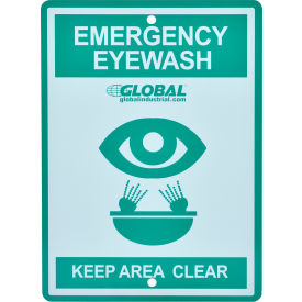 Global Industrial™ Emergency Eyewash Station Sign Replacement
