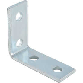 Global Industrial 1-5/8"" 4 Hole 90° Fitting P1325eg Electro-Galvanized - Pkg Qty 20